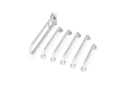 230005&sol;WH Fitzroy of London &lpar;Rail Only&rpar; Doc M Toilet Pack &lpar;Stainless Steel&rpar; with Concealed Fixings - White