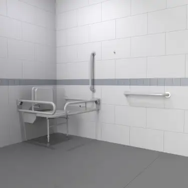 Click Here To Enlarge This Photo Of 230401&sol;WH Fitzroy of London Doc M Changing Room Pack &lpar;Mild Steel&rpar; with Concealed Fixings - White