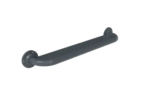 Click Here To Enlarge This Photo Of 240060&sol;DG Fitzroy of London 600mm x 32mm &lpar;dia&rpar; Anti Ligature Grab Rail &lpar;Stainless Steel&rpar; with Exposed Fixings - Dark Grey &lpar;RAL 7016&rpar;