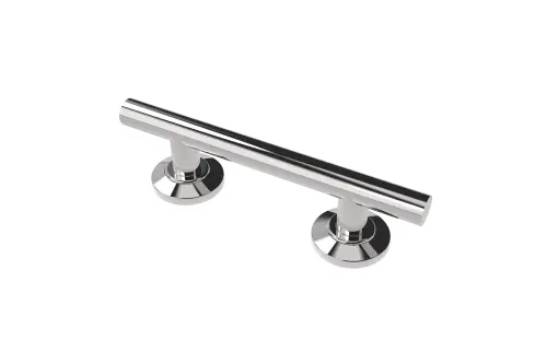 Click Here To Enlarge This Photo Of 310035&sol;SP Fitzroy of London 355mm Contemporary Straight Grab Rail &lpar;Stainless Steel&rpar; with Concealed Nylon Flange - Polished