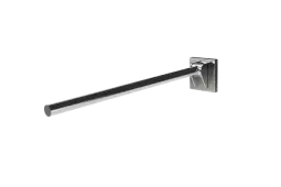 310480C&sol;SP Fitzroy of London 800mm Contemporary Single Arm Friction Hinged Support Rail &lpar;Stainless Steel&rpar; with Concealed Fixings - Polished