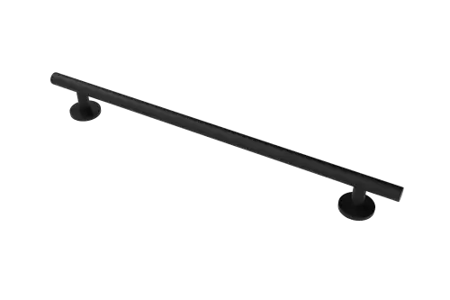 Click Here To Enlarge This Photo Of 311490&sol;MB Fitzroy of London 900mm Luxury Straight Grab Rail &lpar;Stainless Steel&rpar; with Concealed Fixings - Matt Black &lpar;RAL 9005&rpar;