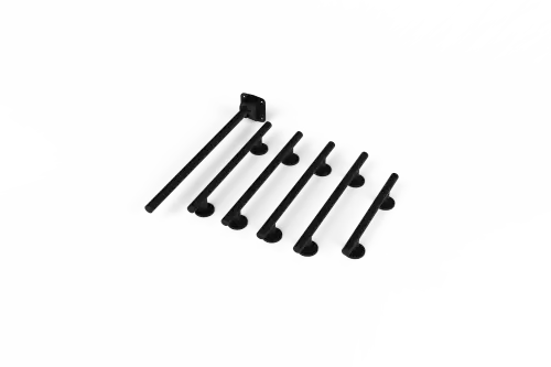 Click Here To Enlarge This Photo Of 320005&sol;MB Fitzroy of London Luxury &lpar;Rail Only&rpar; Doc M Toilet Pack &lpar;Stainless Steel&rpar; - Matt Black &lpar;RAL 9005&rpar;
