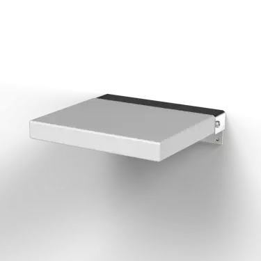 Click Here To Enlarge This Photo Of 330002&sol;WH Fitzroy of London Contemporary Compact Square Shower Seat with White Pads