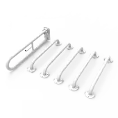 BCCDMT-0&sol;WH Fitzroy of London &lpar;Rail Only&rpar; Doc M Toilet Pack &lpar;Mild Steel&rpar; with Exposed Fixings - White &lpar;RAL 9016&rpar;