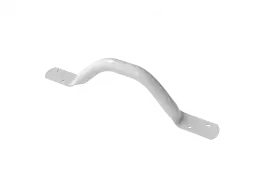 FESB-12&sol;WH Fitzroy of London Flat Ended Grab Rail &lpar;Mild Steel&rpar; Overall Length 305mm - White &lpar;RAL 9016&rpar;
