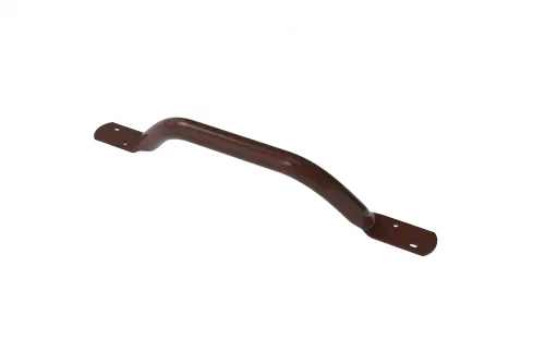 Click Here To Enlarge This Photo Of FESB-18&sol;0&sol;BR Fitzroy of London Flat Ended Off-Set Grab Rail &lpar;Mild Steel&rpar; Overall Length 455mm - Brown