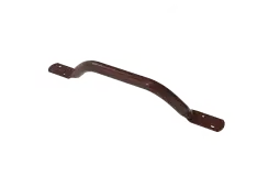 FESB-18&sol;0&sol;BR Fitzroy of London Flat Ended Off-Set Grab Rail &lpar;Mild Steel&rpar; Overall Length 455mm - Brown