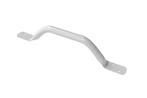 Click Here To Enlarge This Photo Of FESB-18&sol;WH Fitzroy of London Flat Ended Grab Rail &lpar;Mild Steel&rpar; Overall Length 455mm - White &lpar;RAL 9016&rpar;