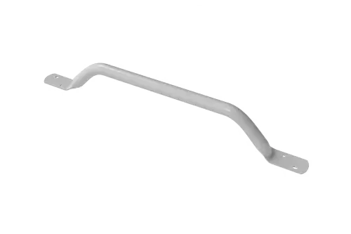 Click Here To Enlarge This Photo Of FESB-24&sol;WH Fitzroy of London Flat Ended Grab Rail &lpar;Mild Steel&rpar; Overall Length 610mm - White &lpar;RAL 9016&rpar;