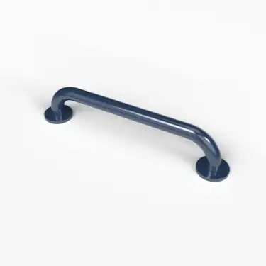 Click Here To Enlarge This Photo Of G1835C&sol;DB Fitzroy of London 455mm x 35mm Round Flange Grab Rail &lpar;Mild Steel&rpar; with Concealed Fixings - Dark Blue &lpar;RAL 5011&rpar;