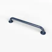 G2435C&sol;DB Fitzroy of London 610mm x 35mm Round Flange Grab Rail &lpar;Mild Steel&rpar; with Concealed Fixings - Dark Blue &lpar;RAL 5011&rpar;