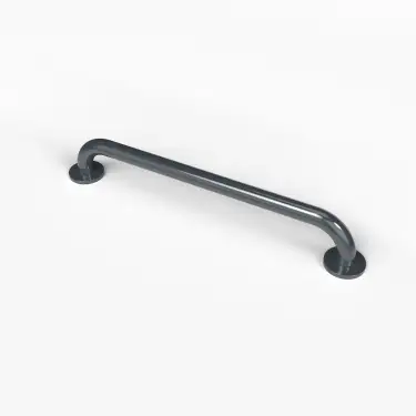Click Here To Enlarge This Photo Of G2435C&sol;DG Fitzroy of London 610mm x 35mm Round Flange Grab Rail &lpar;Mild Steel&rpar; with Concealed Fixings - Dark Grey &lpar;RAL 7016&rpar;