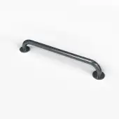 G2435C&sol;DG Fitzroy of London 610mm x 35mm Round Flange Grab Rail &lpar;Mild Steel&rpar; with Concealed Fixings - Dark Grey &lpar;RAL 7016&rpar;