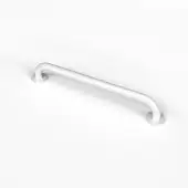 G2435C&sol;WH Fitzroy of London 610mm x 35mm Round Flange Grab Rail &lpar;Mild Steel&rpar; with Concealed Fixings - White &lpar;RAL 9016&rpar;