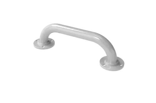 Click Here To Enlarge This Photo Of GR-12&sol;35&sol;WH Fitzroy of London 305mm x 35mm Round Flange Grab Rail &lpar;Mild Steel&rpar; with Exposed Fixings - White &lpar;RAL 9016&rpar;