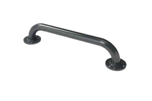 Click Here To Enlarge This Photo Of GR-18&sol;35&sol;DG Fitzroy of London 455mm x 35mm Round Flange Grab Rail &lpar;Mild Steel&rpar; with Exposed Fixings - Dark Grey &lpar;RAL 7016&rpar;