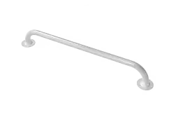 GR-24&sol;25&sol;WH Fitzroy of London 610mm x 25mm Round Flange Grab Rail &lpar;Mild Steel&rpar; with Exposed Fixings - White &lpar;RAL 9016&rpar;
