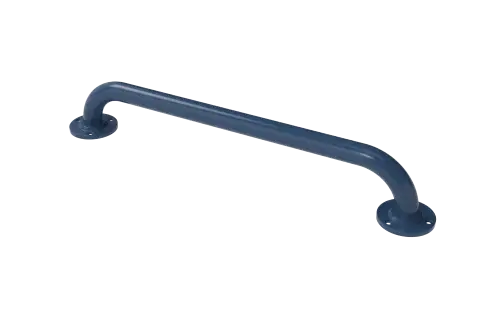 Click Here To Enlarge This Photo Of GR-24&sol;35&sol;DB Fitzroy of London 610mm x 35mm Round Flange Grab Rail &lpar;Mild Steel&rpar; with Exposed Fixings - Dark Blue &lpar;RAL 5011&rpar;