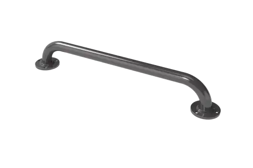 Click Here To Enlarge This Photo Of GR-24&sol;35&sol;GY Fitzroy of London 610mm x 35mm Round Flange Grab Rail &lpar;Mild Steel&rpar; with Exposed Fixings - Grey &lpar;RAL 7005&rpar;