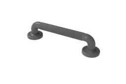 PFGB-12&sol;GY Fitzroy of London 300mm x 36mm &lpar;dia&rpar; Plastic Fluted Grab Rail with Concealed Fixings - Grey &lpar;RAL 7005&rpar;