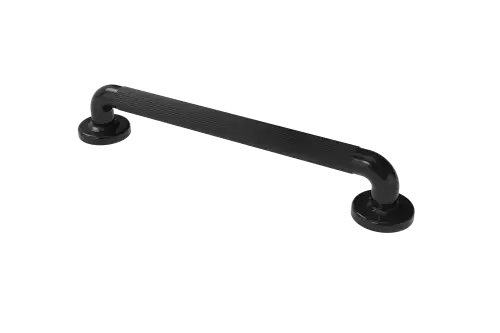 Click Here To Enlarge This Photo Of PFGB-18&sol;BL Fitzroy of London 450mm x 36mm &lpar;dia&rpar; Plastic Fluted Grab Rail with Concealed Fixings - Black &lpar;RAL 9011&rpar;