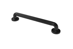 PFGB-18&sol;BL Fitzroy of London 450mm x 36mm &lpar;dia&rpar; Plastic Fluted Grab Rail with Concealed Fixings - Black &lpar;RAL 9011&rpar;