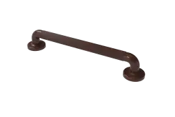 PFGB-18&sol;BR Fitzroy of London 450mm x 36mm &lpar;dia&rpar; Plastic Fluted Grab Rail with Concealed Fixings - Brown