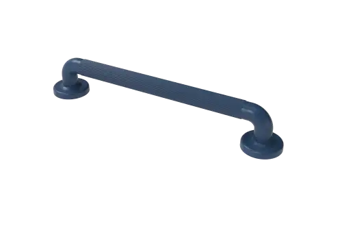 Click Here To Enlarge This Photo Of PFGB-18&sol;DB Fitzroy of London 450mm x 36mm &lpar;dia&rpar; Plastic Fluted Grab Rail with Concealed Fixings - Dark Blue &lpar;RAL 5011&rpar;