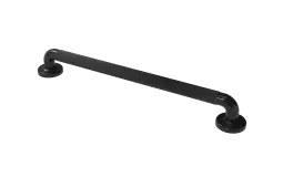 PFGB-24&sol;BL Fitzroy of London 600mm x 36mm &lpar;dia&rpar; Plastic Fluted Grab Rail with Concealed Fixings - Black &lpar;RAL 9011&rpar;