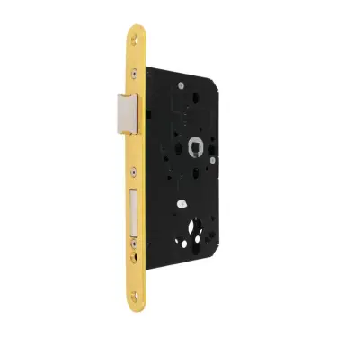 Click Here To Enlarge This Photo Of AR910-R-60-PB Hoppe Arrone DIN Mortice Sashlock Case Radius Forend &lpar;60mm Backset&rpar; - Polished Brass &lpar;87107858&rpar;