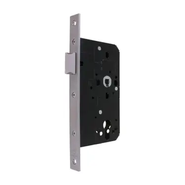 Click Here To Enlarge This Photo Of AR911-S-60-SSS Hoppe Arrone DIN Mortice Latch Square Forend &lpar;60mm Backset&rpar; - Satin Stainless Steel &lpar;87107859&rpar;