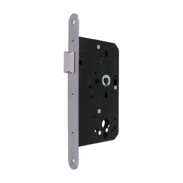 Click Here To Enlarge This Photo Of AR911-R-60-SSS Hoppe Arrone DIN Mortice Latch Radius Forend &lpar;60mm Backset&rpar; - Satin Stainless Steel &lpar;87107862&rpar;