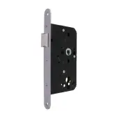 AR911-R-60-SSS Hoppe Arrone DIN Mortice Latch Radius Forend &lpar;60mm Backset&rpar; - Satin Stainless Steel &lpar;87107862&rpar;