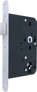 Click Here To Enlarge This Photo Of AR911-R-80-SSS Hoppe Arrone DIN Mortice Latch Radius Forend &lpar;80mm Backset&rpar; - Satin Stainless Steel &lpar;87142637&rpar;