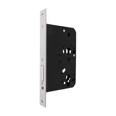 Click Here To Enlarge This Photo Of AR912-S-80-SSS Hoppe Arrone DIN Mortice Deadlock Case Square Forend &lpar;80mm Backset&rpar; - Satin Stainless Steel &lpar;50001711&rpar;