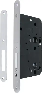 Click Here To Enlarge This Photo Of AR912-R-60-SSS Hoppe Arrone DIN Mortice Deadlock Case Radius Forend &lpar;60mm Backset&rpar; - Satin Stainless Steel &lpar;87107868&rpar;