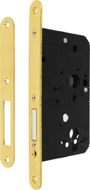 Click Here To Enlarge This Photo Of AR912-R-60-PB Hoppe Arrone DIN Mortice Deadlock Case Radius Forend &lpar;60mm Backset&rpar; - Polished Brass &lpar;87107870&rpar;
