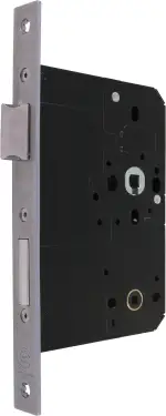 Click Here To Enlarge This Photo Of AR913-S-80-SSS Hoppe Arrone DIN Mortice Bathroom Lock Square Forend &lpar;80mm Backset&rpar; - Satin Stainless Steel &lpar;87117099&rpar;