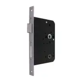 AR913-S-80-SSS Hoppe Arrone DIN Mortice Bathroom Lock Square Forend &lpar;80mm Backset&rpar; - Satin Stainless Steel &lpar;87117099&rpar;