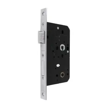 Click Here To Enlarge This Photo Of AR913-S-60-PSS Hoppe Arrone DIN Mortice Bathroom Lock Square Forend &lpar;60mm Backset&rpar; - Polished Stainless Steel &lpar;87107872&rpar;