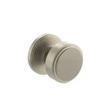 Click Here To Enlarge This Photo Of Atlantic - MH350SMKSNSOLID Millhouse Brass 'Boulton' &lpar;Solid Brass&rpar; Stepped Mortice Knob on Concealed Fix Rose - Satin Nickel