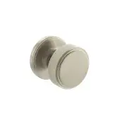 Atlantic - MH450KSMKSNSOLID Millhouse Brass 'Harrison' &lpar;Solid Brass&rpar; Knurled Mortice Knob on Concealed Fix Rose - Satin Nickel