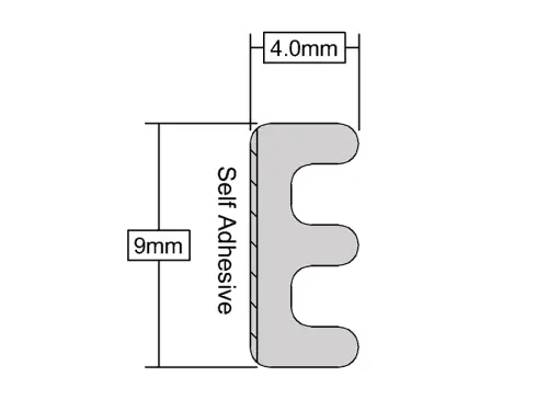 Click Here To Enlarge This Photo Of Stormguard EPDM E Section Weatherstrip 10m Brown &lpar;05SR033010MB&rpar;