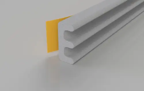 Click Here To Enlarge This Photo Of Stormguard EPDM E Section Weatherstrip 10m White &lpar;05SR033010MW&rpar;
