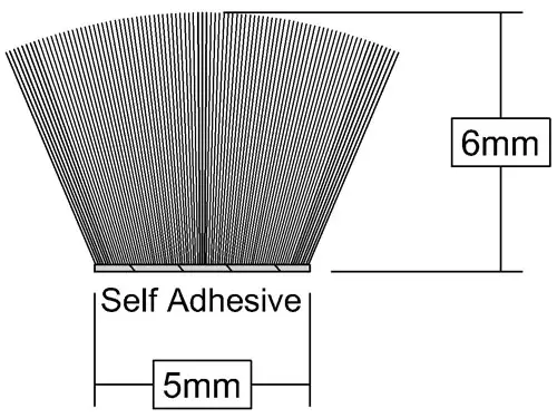 Click Here To Enlarge This Photo Of Stormguard Self Adhesive Brush Pile 5m Grey &lpar;05SR474005MGR&rpar;