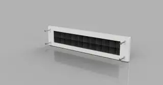 Stormguard Brush Letterplate &lpar;No Flap&rpar; White &lpar;06SR0150000W&rpar;