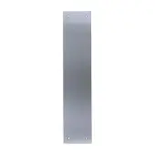 JWL&sol;FP&sol;35075 - 350mm x 75mm x 1&period;2mm Grade 430 Satin Stainless Steel Finger Plate c&sol;w Screws