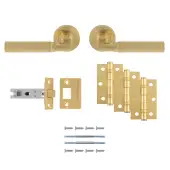 UDP006SB&sol;INTB - Carlisle Brass 'Belas' Ultimate Door Pack - Satin Brass