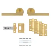 UDP011SB&sol;INTB - Carlisle Brass 'Faro' Ultimate Door Pack - Satin Brass